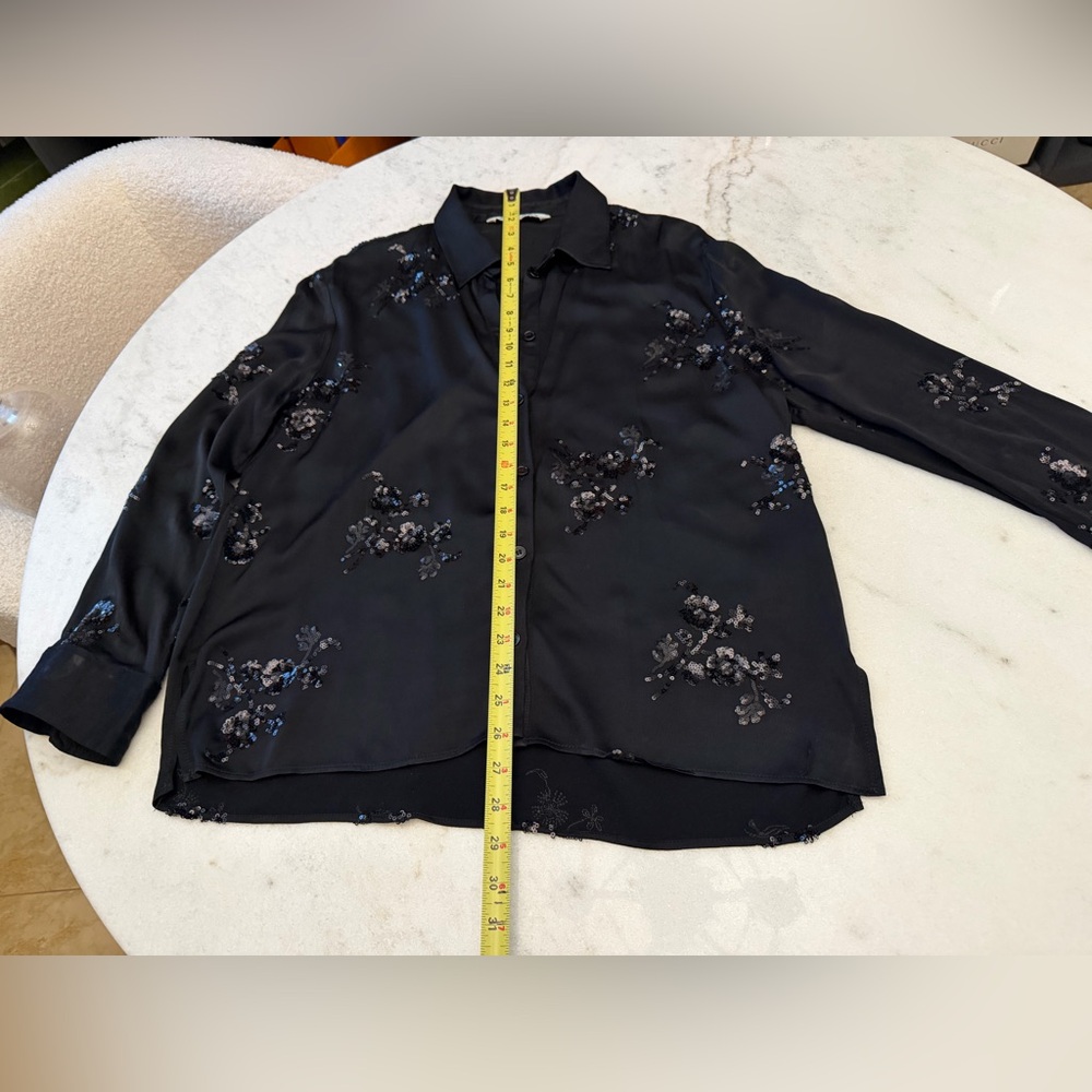 Zara Black Embellished Satin Jumpsuit - Picture 8 of 16